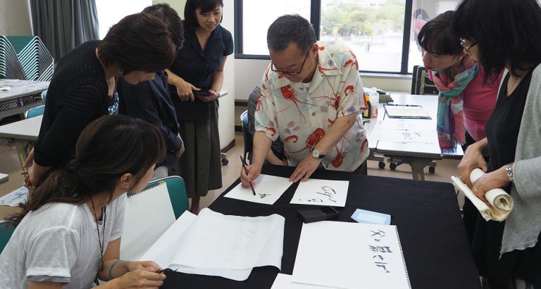 赤松氏福岡ワークショップの様子